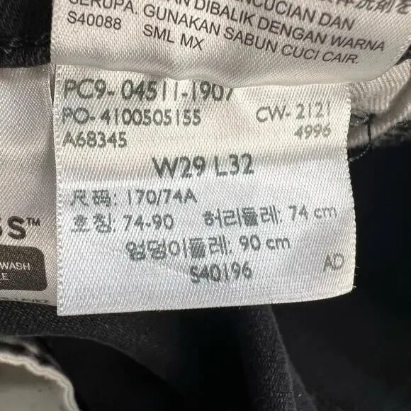 Levi's 511 Men's Slim Fit Jeans Size W29 L32 Black Label Normcore Skater School - Picture 7 of 15